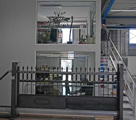 Schiebetor-Ausstellungsstück